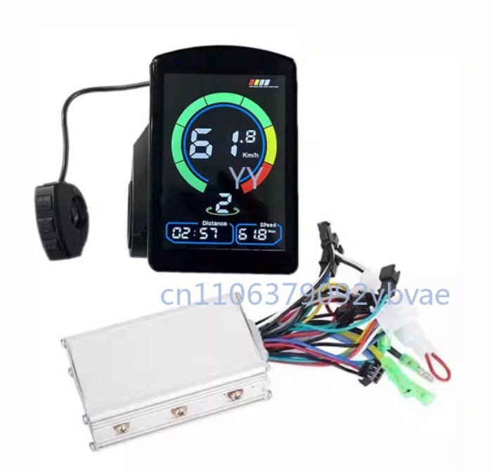 Electric mountain bike lithium battery instrument NC-81F color screen brushless controller 350W24V3