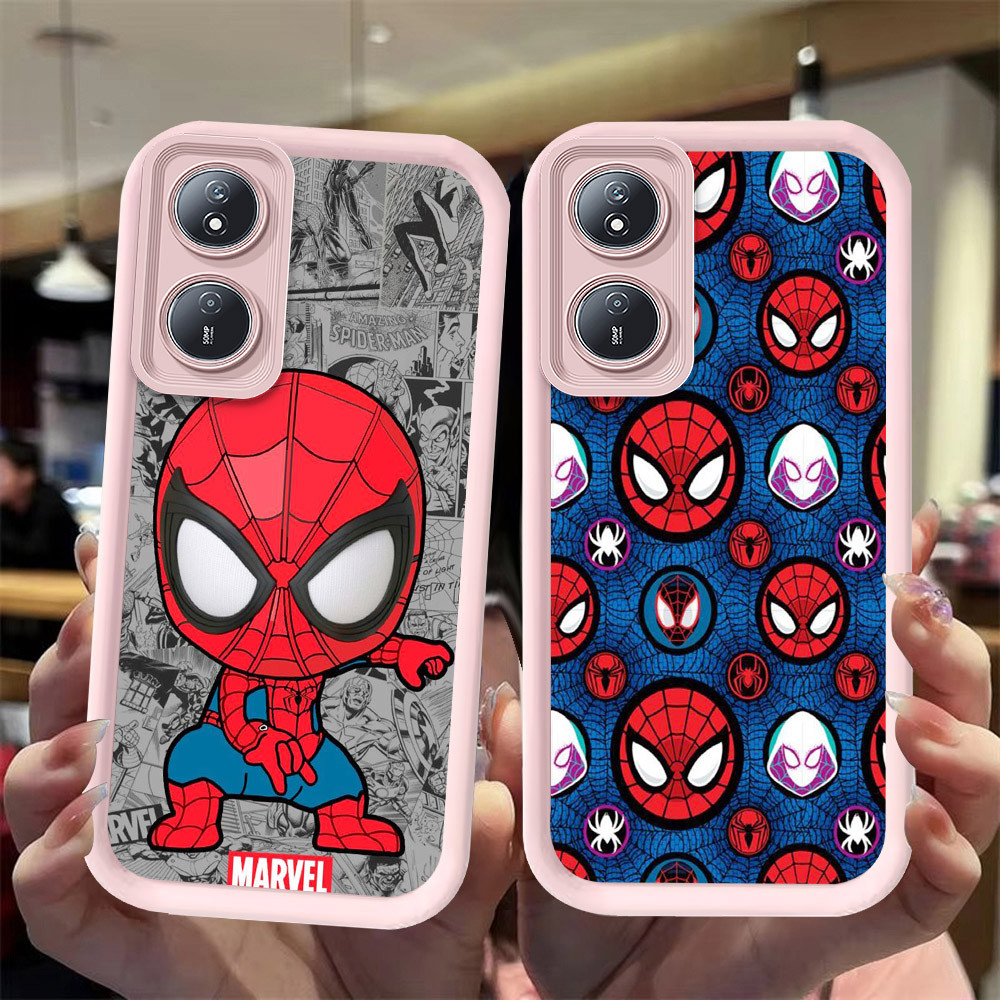 J-10 Spiderman ดำขาวชมพูเคสโทรศัพท์หรับ OPPO A98 Reno 8T A1 A1X A60 F23 A2X Pro 5G