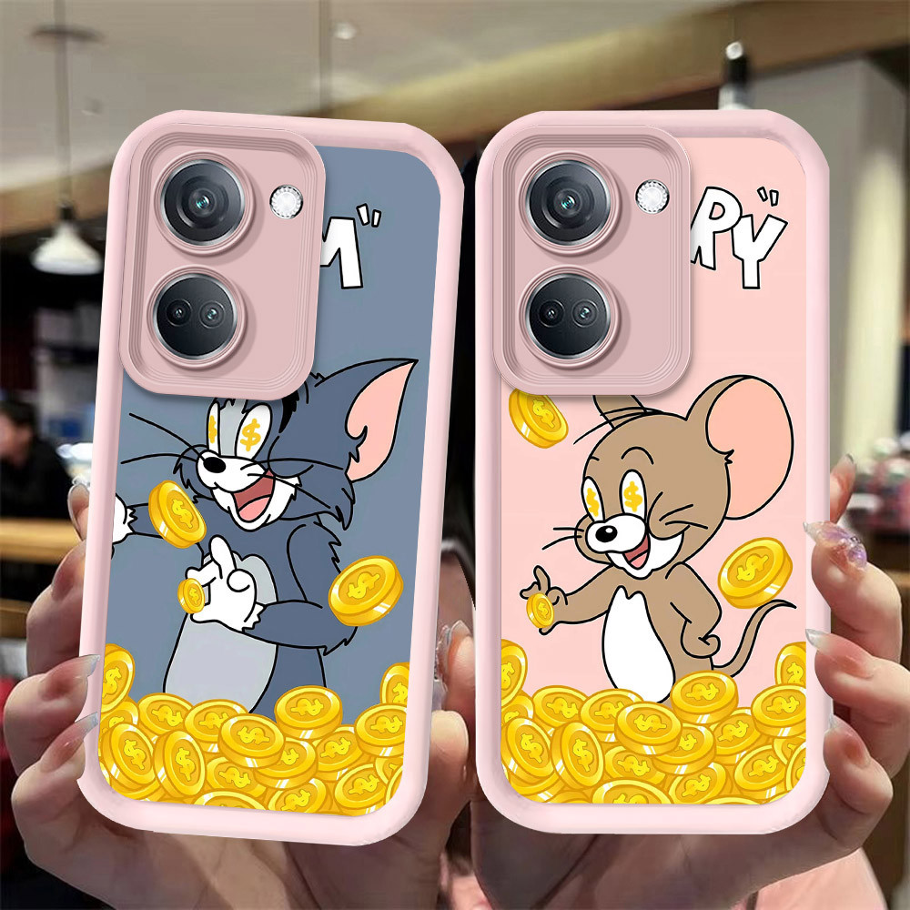 J-27 Cat gold Mouse ดำขาวชมพูเคสโทรศัพท์หรับ Tecno Camon 20 Pro 5G