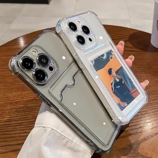 การ์ด เคสโทรศัพท์ For iPhone 11 13 17 16 pro max Case iPhone 13 17 14 15 pro max 12 13 pro max 7 8 Plus 13 Pro SEโปร่งใส