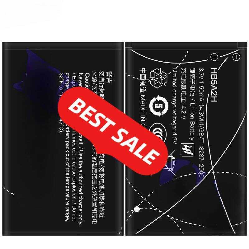 แบตเตอรี่ Hb5a2h สำหรับโทรศัพท์ Huawei E5220/5220W/Mtc421d/R206 คุณภาพสูง ความจุสูง 0 รอบการใช้งาน