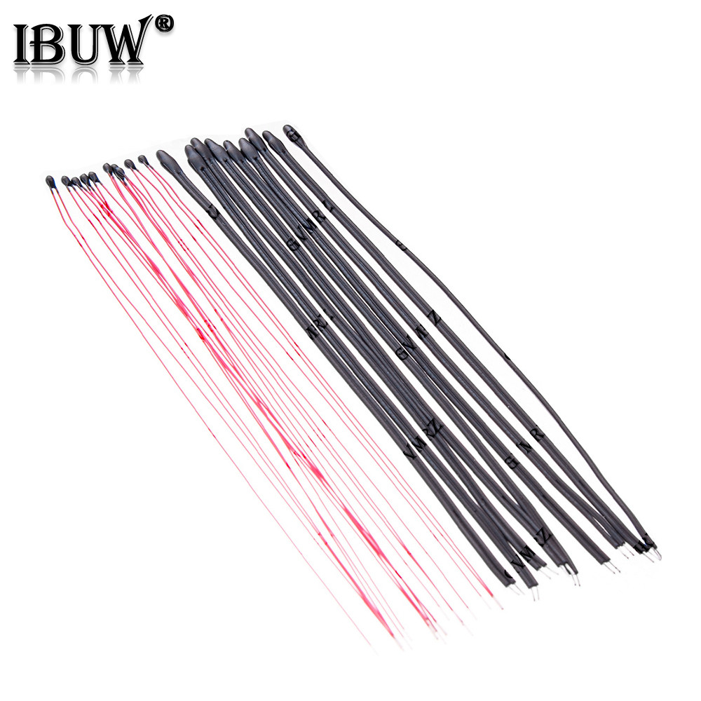 10PCS MF52 แบบมีสาย NTC Thermistor 1% 10 ซม. 10K 100K 3435 3950