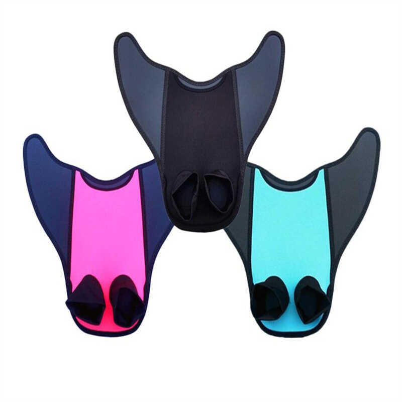 Mermaid Fabric Fins เด็กผู้ใหญ่ดําน้ําตีนกบ J-116y
