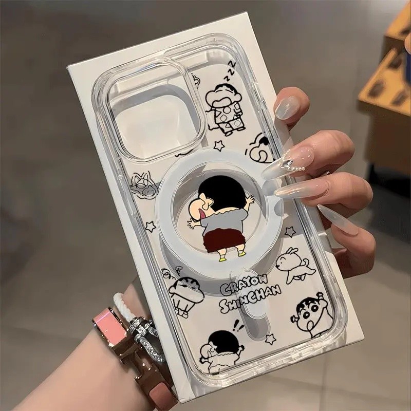 ARME Swing, การ์ตูนชินจัง, iPhone 17,11,12,13,14,15,16 Pro Max, 11, 12, 13, 14, 16 Plus, 11 Pro, 13 Pro, การชาร์จไร้สาย