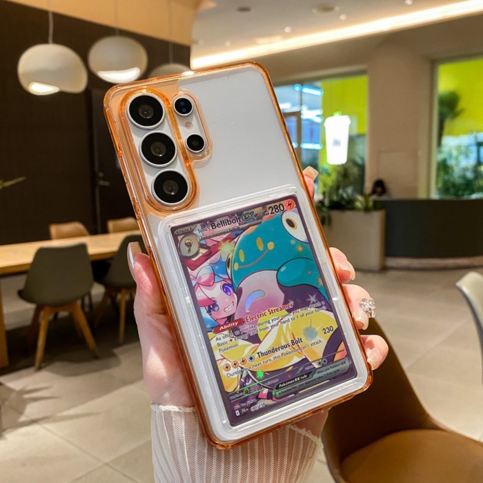 เคสโทรศัพท์มือถือ 64x90 มม.สามารถถือการ์ด Pokémon 4D Yu-Gi-Oh สําหรับ Samsung S26 Ultra โทรศัพท์มือถ
