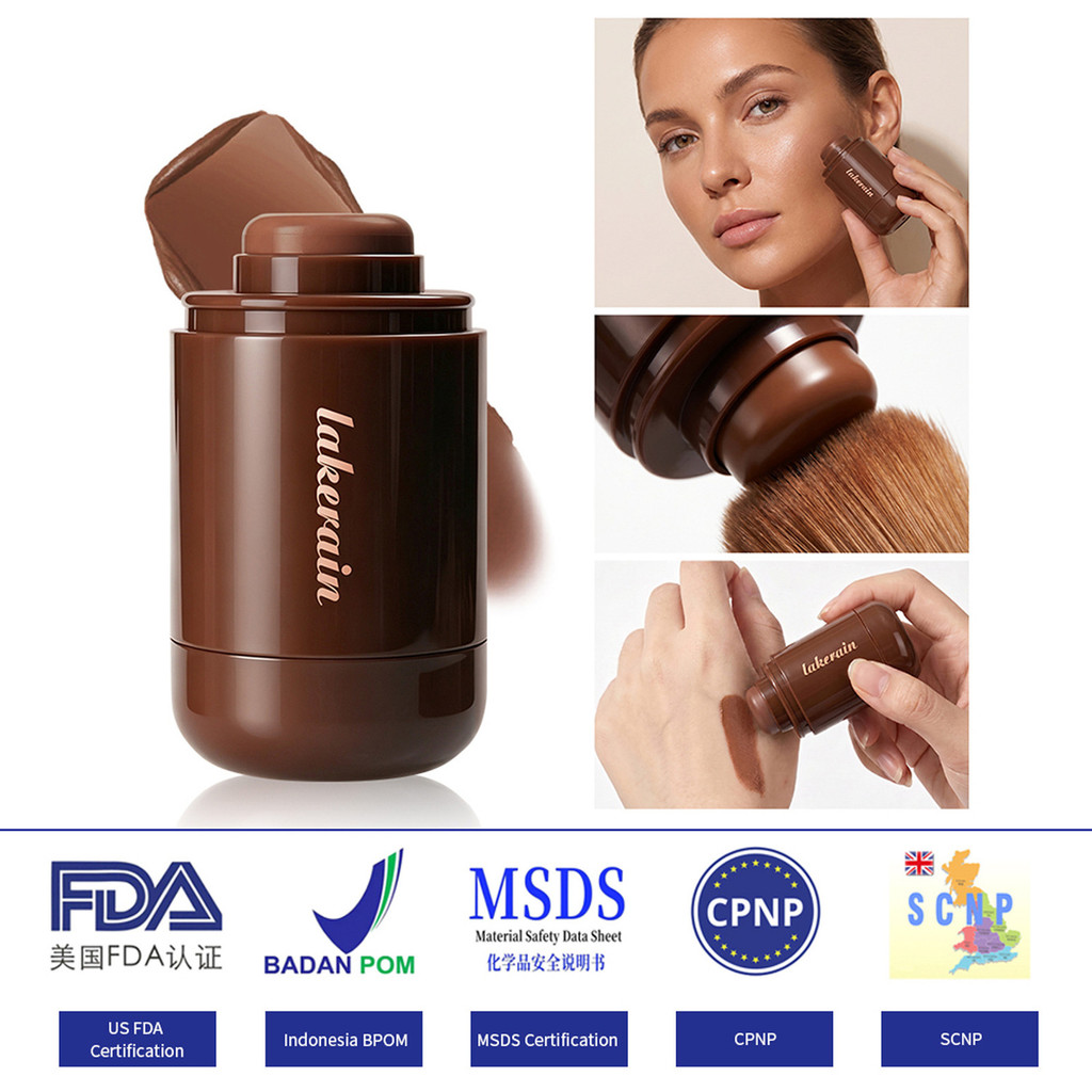 Bronze Contour Stick Highlighter Matte Finish สําหรับ Face Contouring Portable Bronze Contour Stick