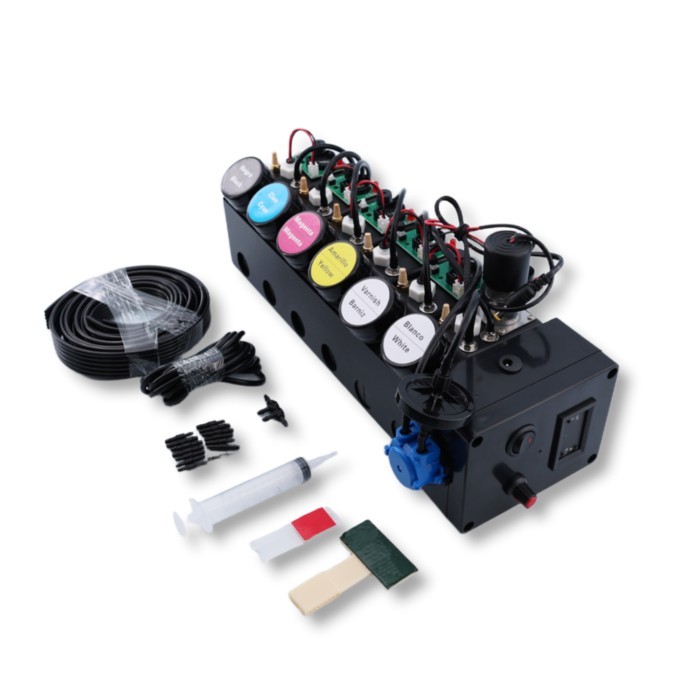 UV DTF CISS White Ink Circulation System With Varnish For Epson i3200 i1600 XP600 UV Printer Conver