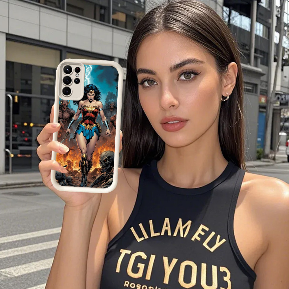 DE-25 Mujer Maravilla สําหรับ Samsung S25 A04 M15 S24 A04E A55 A03 S21 A54 FE Ultra 5G ปลอก