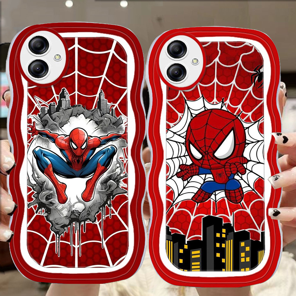 A-9 Spider-man TPU สําหรับ Samsung A03S A05S A06 A04 A03 Core A05 A04E โปร่งใสกรณี