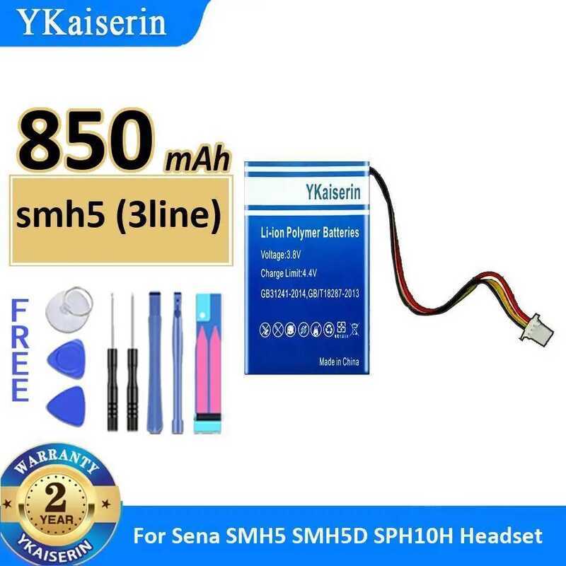 For Sena SMH5 SMH5D SPH10H 3e Earphone Battery Premium Replacement 850mAh