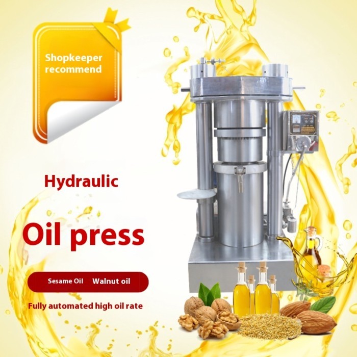 180 Type Hydraulic Sesame Oil Press, Fully Automatic Vertical Sesame Oil Press, Nut, Sunflower Seed