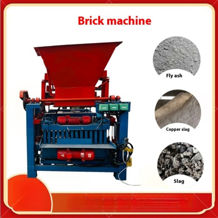 Small Medium Sized Brick Making Machine For Forming Unburned Bricks Hexagonal Block Forming Machine
