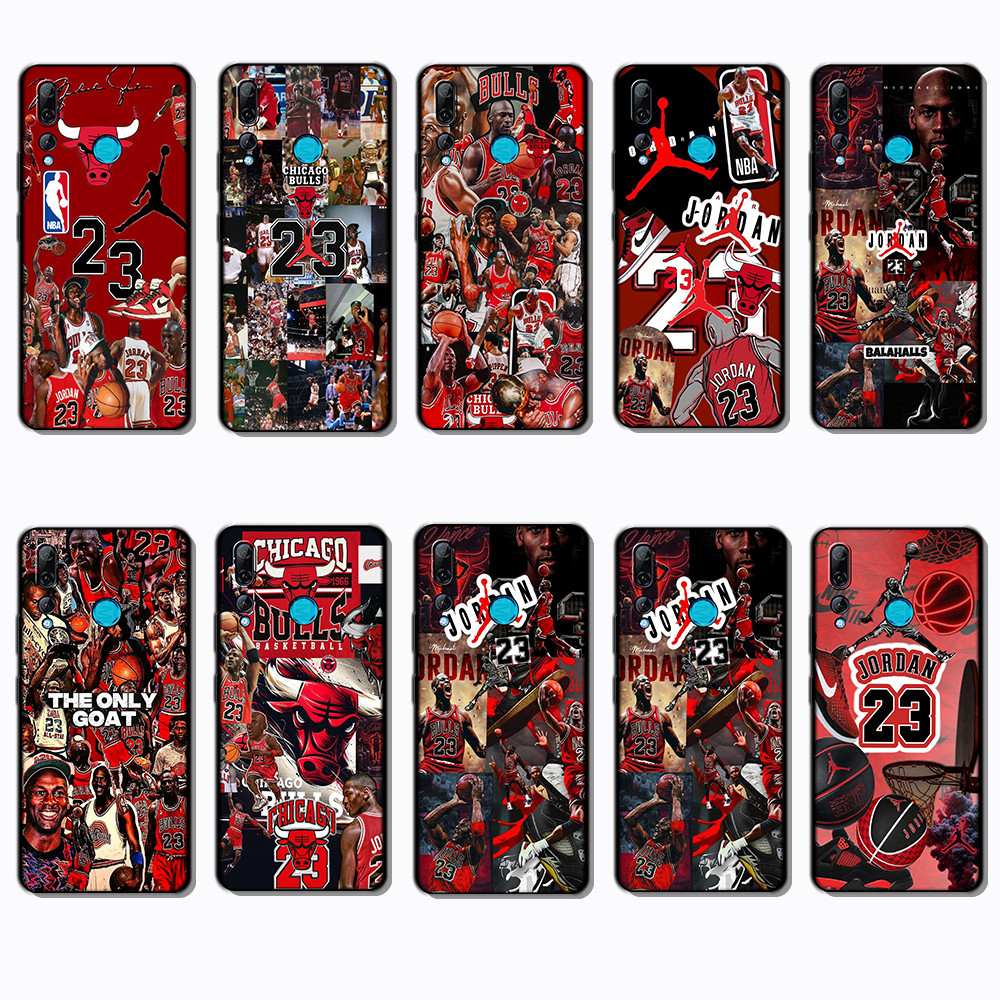 Huawei Y7 Huawei Y7 Y9 Prime Michael Jordan เคสโทรศัพท์สีดํานุ่มแฟชั่น