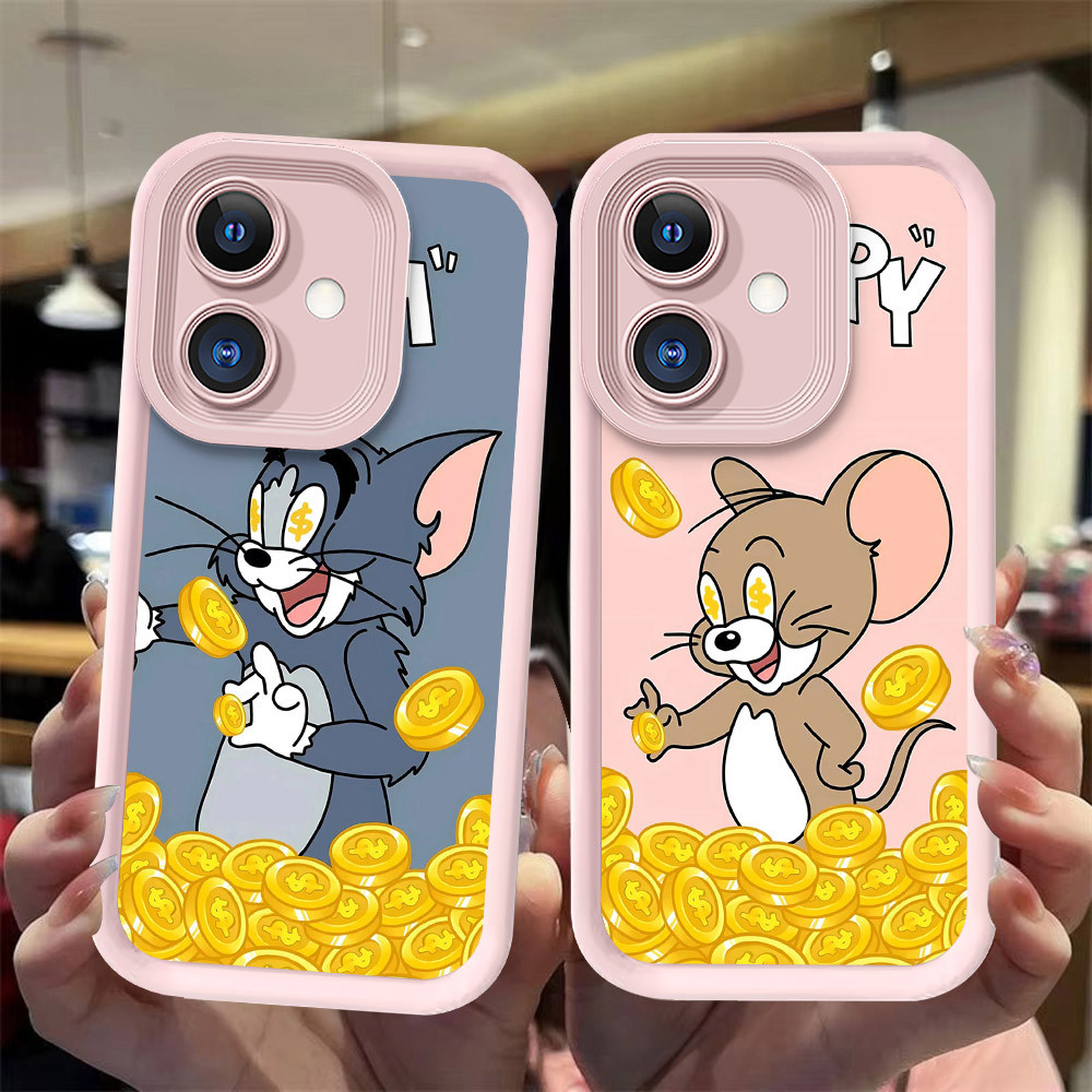 J-27 Cat gold Mouse ดำขาวชมพูเคสโทรศัพท์หรับ OPPO A40m A20 A5X A3X A79 A5i A5 Pro A3 A40 Reno 11F 5G