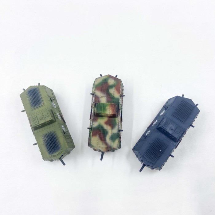 T Tank World Handheld War German A7V Tank Moving Fortress 1/144 Scale สําเร็จรูปรุ่นพร้อมสต็อก