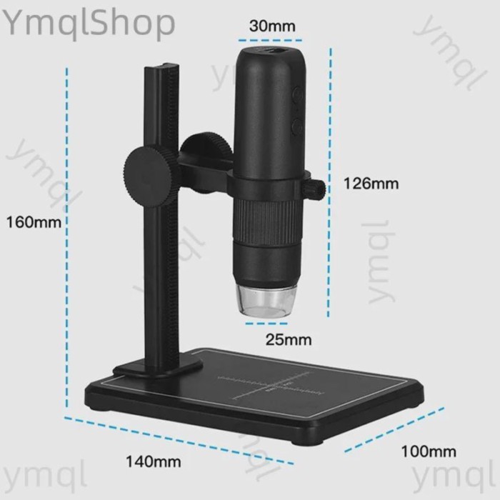 1600X WiFi Digital Microscope with 8 LEDs 1080P HD USB Microscopes Zoom Camera Magnifier for Cell P
