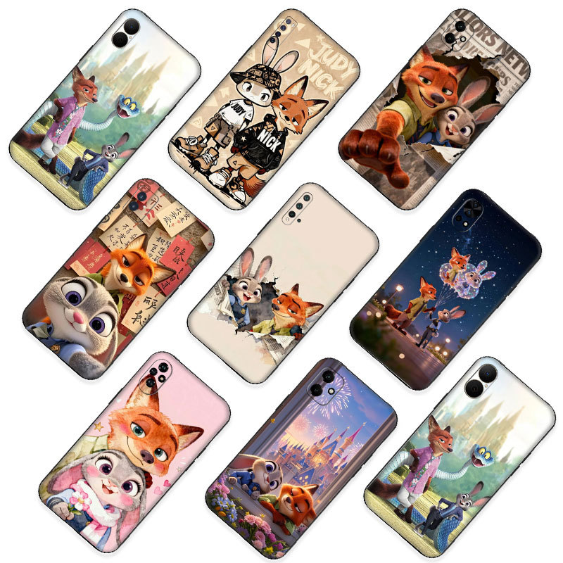สัตว์น่ารักกระต่ายและจิ้งจอก ^SQ3 สําหรับ Huawei Y9A Y6 Y5 Y6s Prime Pro Y7 Y9 ความเข้ากันได้เคสโทรศ