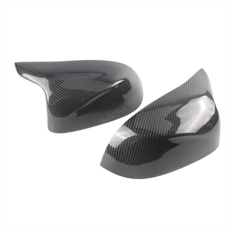 เหมาะสําหรับ BMW X3M X4M X5M X6M F85 F86 F87 F88 แตรคาร์บอนไฟเบอร์จริงกระจกมองหลังเชลล์