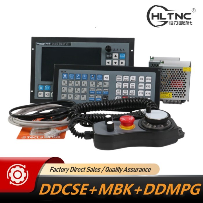 DDCS Expert CNC Offline Controller Interface Kit 3 4 5 Axis + Extended Keyboard + 6 Axis MPG Handwh