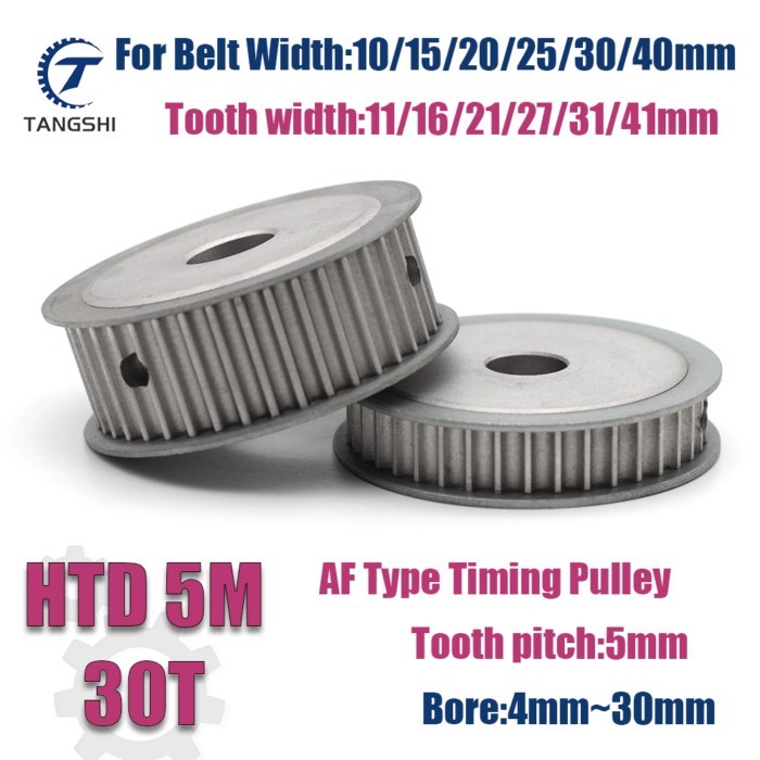 HTD 5M 30 Teeth Synchronous Timing Pulley Bore 4mm to 30mm for Width 10mm~40mm Belt 5M-30 Teeth Tim