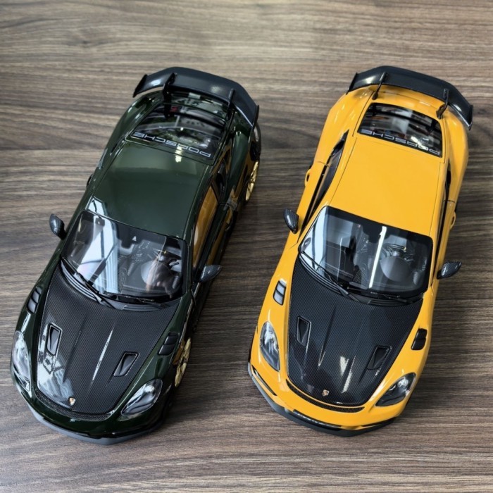 NOREV Norwell 1: 18 Porsche GT4 RS Cayman จําลองรถรุ่นคอลเลกชันตกแต่งรถออกจากรุ่นรถพิมพ์