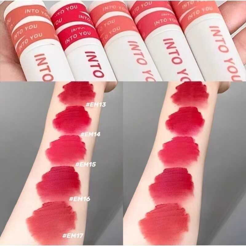 INTO YOU Heart Mu และ YOU Heroine Mist Lip Cheek Dual-use Lip Mud Matte Matte Velvet Soft Mist ลิปสต