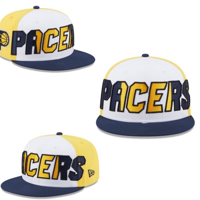 NBA Indiana Pacers Cap Snapback Cap Plain Cap Men Cap Ball Cap Outdoor Hiphop CapHatStock มีจําหน่า