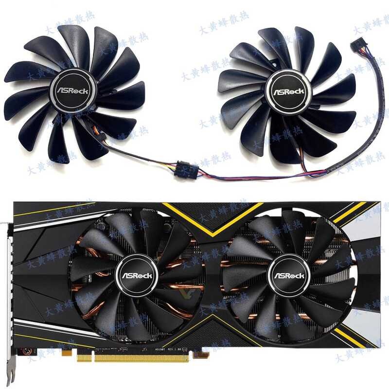 ASROC/ASROC RX5700 RX5700XT Challenger พัดลมกราฟิก CF1010U12S