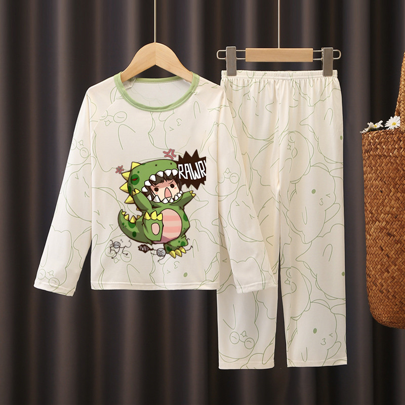 Eid Mubarak ชุดเด็กแขนยาวรอบคอ Nightclothes ทุกวันเด็กหรือเด็กหญิงชุดนอนสําหรับ 9 - 10 ปี