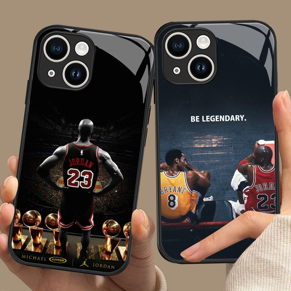 CK-19 Kobe James Jordan HD Glass Casing สําหรับ iPhone 11 13 12 Mini Pro Max