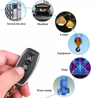 433MHz การเรียนรู้รีโมทคอนโทรล RF ระยะไกล Contro รหัสการเรียนรู้ EV1527 สมาร์ทเครื่องส่งสัญญาณบ้านสําหรับประตูรถโรงรถประตูนาฬิกาปลุก Key