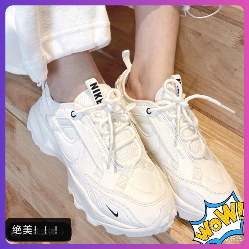 สินค้าขายดี❤ Unisex Ready Stock TC 7900 PRM Sail White Ladies Sports Casual Low-Top Running Shoes DD
