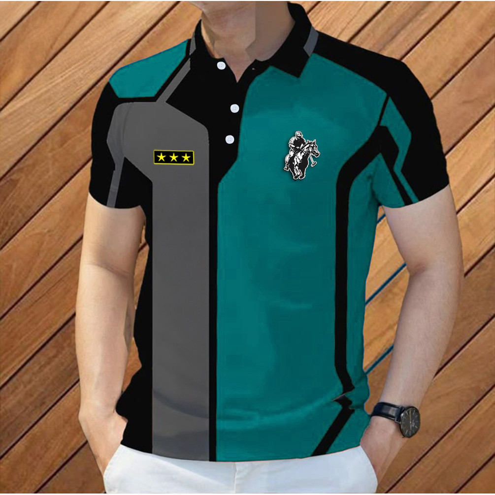 เสื้อโปโลผู้ชายบารอเสื้อโปโลผู้ชายเสื้อผ้าอาเซียนด้านบนที่เรียบง่ายลายพิมพ์เสื้อโปโลรูปแบบกลางแจ้งถนนสวมใส่10