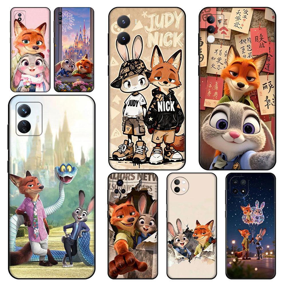 สัตว์น่ารักกระต่ายและจิ้งจอก ^ k1 สําหรับ Vivo U3 Y19 S1 S16 Pro S17 T S19 PRO T3 Z9 V5 lite Y67 V5s