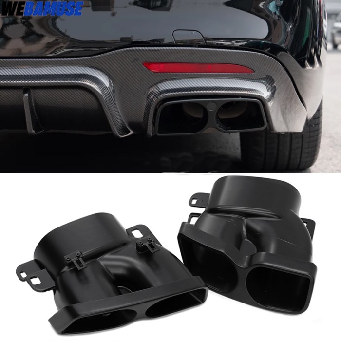 For Benz Mercedes Exhaust Tip C-Class W205 E-Class W212 W213 S-Class CLS GLS W222 Upgrade Brabus Mu