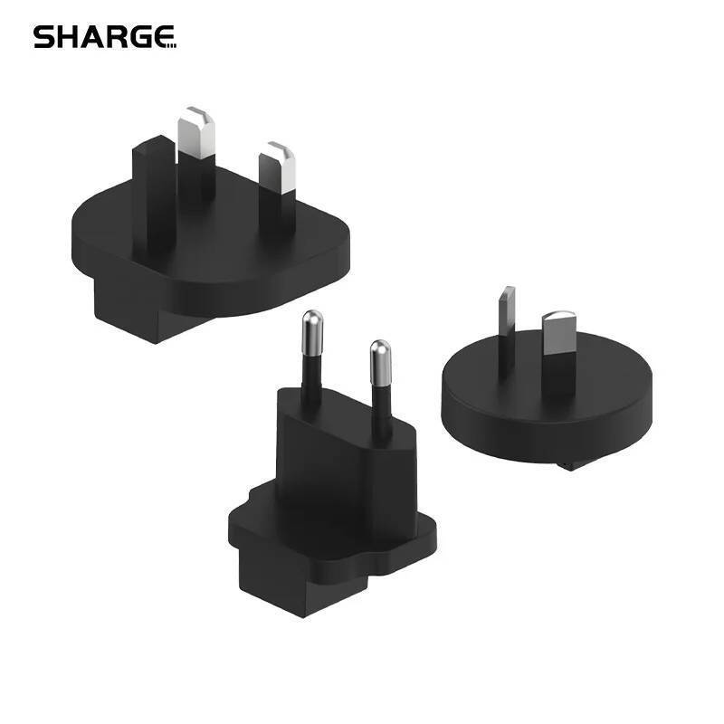 อะแดปเตอร์ปลั๊กสากล SHARGE เหมาะสําหรับพื้นที่ UK, EU, และ AU (ออสเตรเลีย)