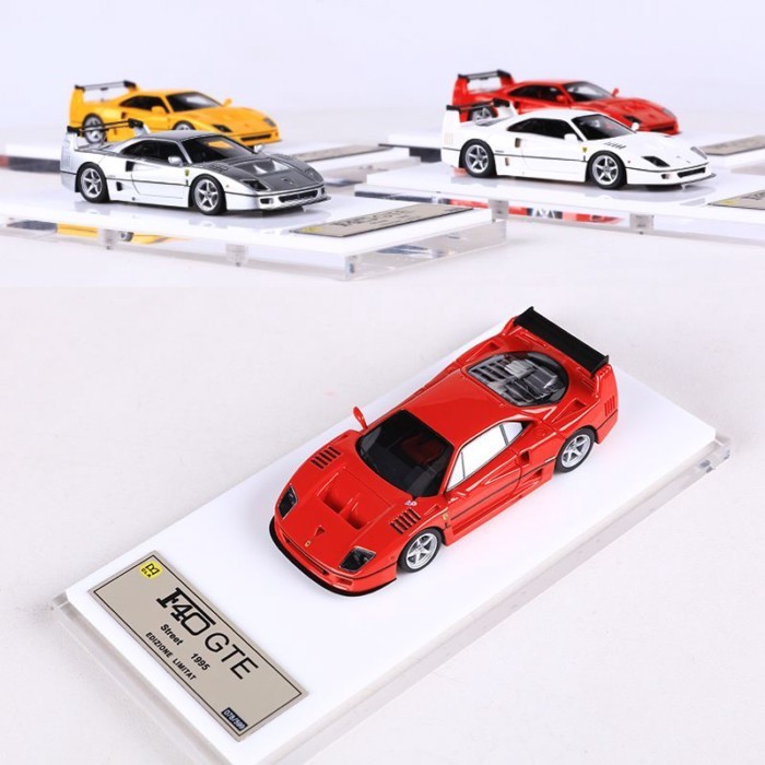 DMH 1: 64 Ferrari F40 GTE รถสปอร์ตจําลองรถเรซิ่นคอลเลกชัน