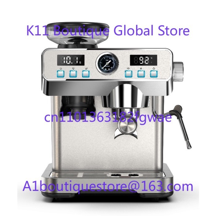 New Arrival Metal Professional Espresso Machine 20 Bar Commercial Espresso Machine with Grinder for