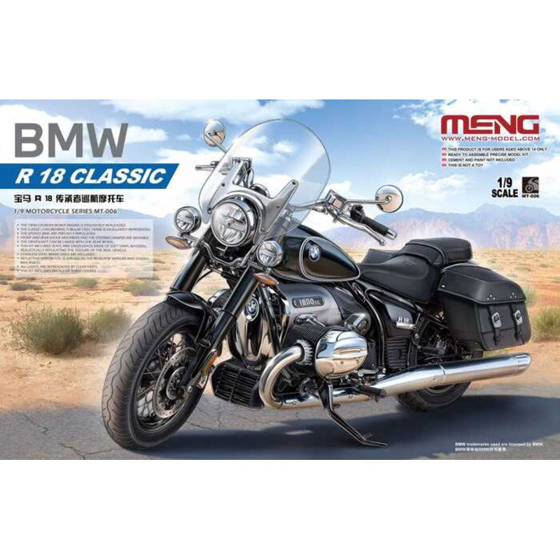 Meng Model MT-006 BMW R18 Classic 1/9 Static model kit