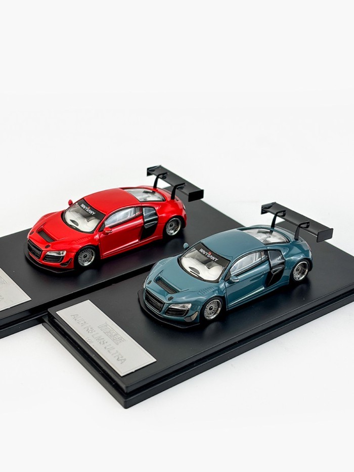 พร้อมสต็อก LMF Lemanfang 1: 64 Audi R8 LMS Ultra Racing Alloy Car Model