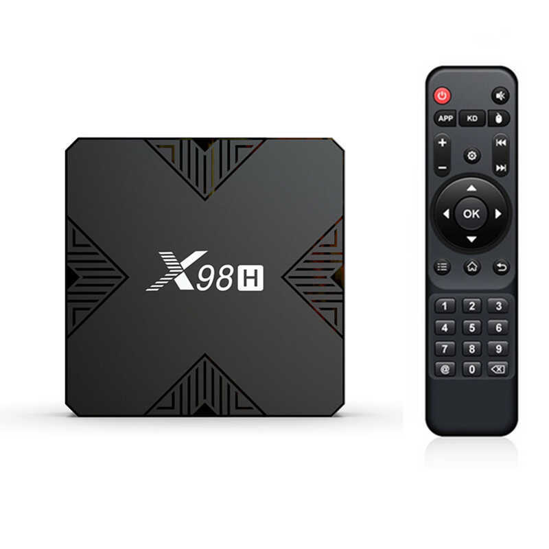 X98H ชุดกล่องด้านบน H618 Android 12.0 4GB/32GB HD Dual Band WIFI6+BT5.0 TVB O