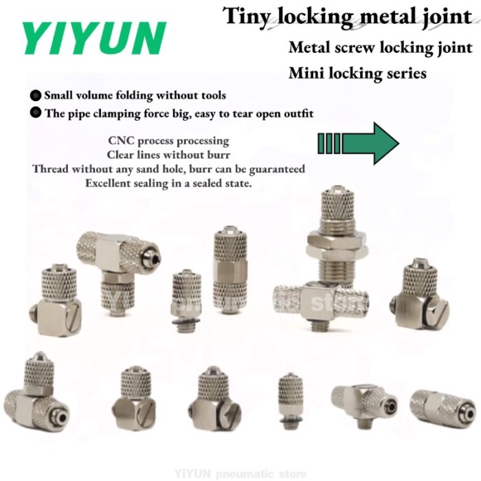 M-3H/4H/5H/6H/3HL/4HL/5HL/6HL/5HLH-3,4,6 Copper, Iron, Stainless Steel Metal Quick Twist Connector