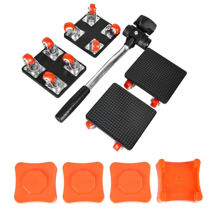 9-Piece Furniture Set Moving Heavy Objects Artifact, Moving Universal Tool Pulley Moving Bed Cabine