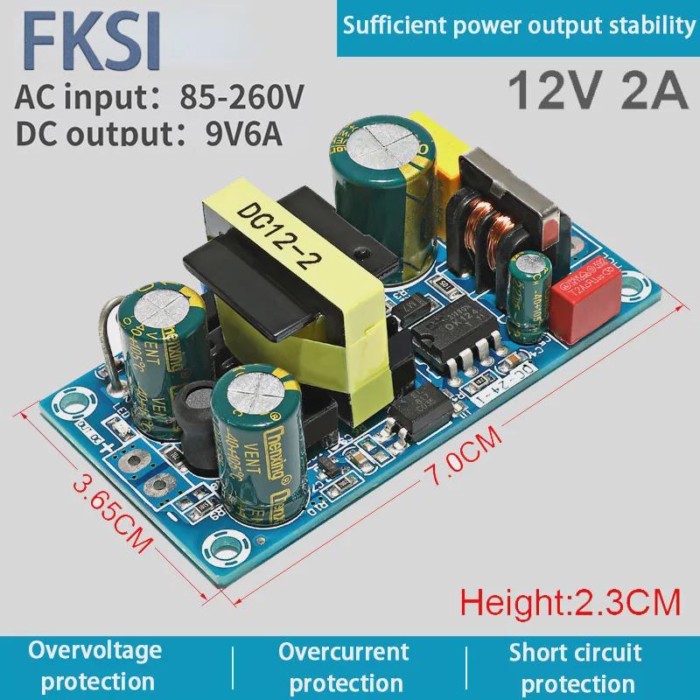 AC 85-265V to DC 5V 12V 24V  step down Transformer power supply  1A 2A 4A 6A 8A 9A  13A switching p