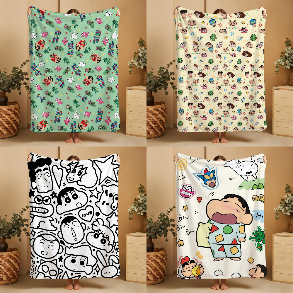 ผ้าห่มโยน Super Cosy Plush ห้องนั่งเล่น C-ChanS โซฟา C-CrayonS โซฟา Childish S-ShinS ของขวัญวันเกิด