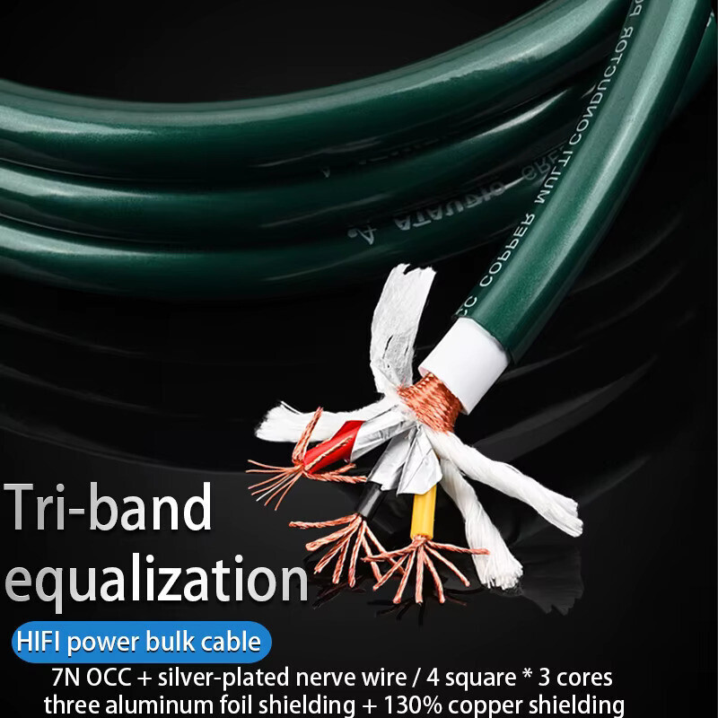 OriginalATAUDIO HiFi Bulk สายไฟ Hi-end 7N OCC สําหรับเครื่องเล่น CD Amplifier สายไฟ AC สายจํานวนมาก