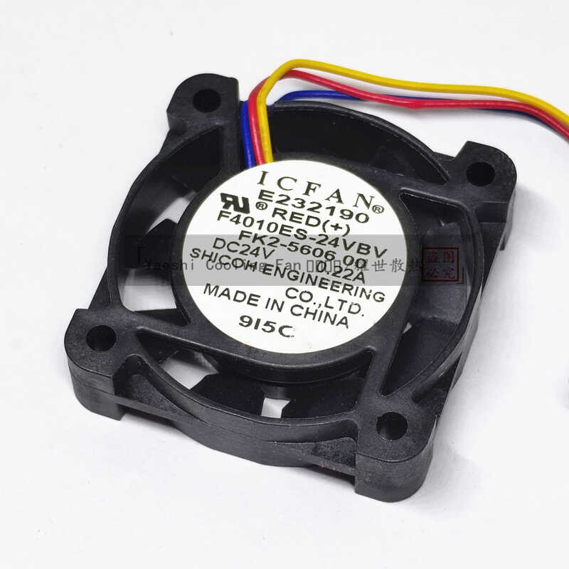 ICFANE ดั้งเดิม232190 F4010ES-24VBV พัดลมระบายความร้อน 4 ซม. 24V FK2-5606 00