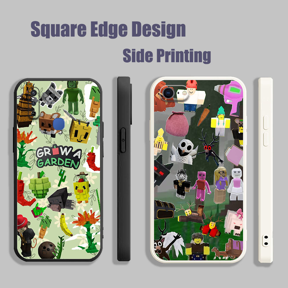 สําหรับVivo Y12A Y53 V11i Z3i Y51A Y31 2021 Grow a garden RobloxวิดีโอเกมCool BOH04 เคสโทรศัพท์สแควร