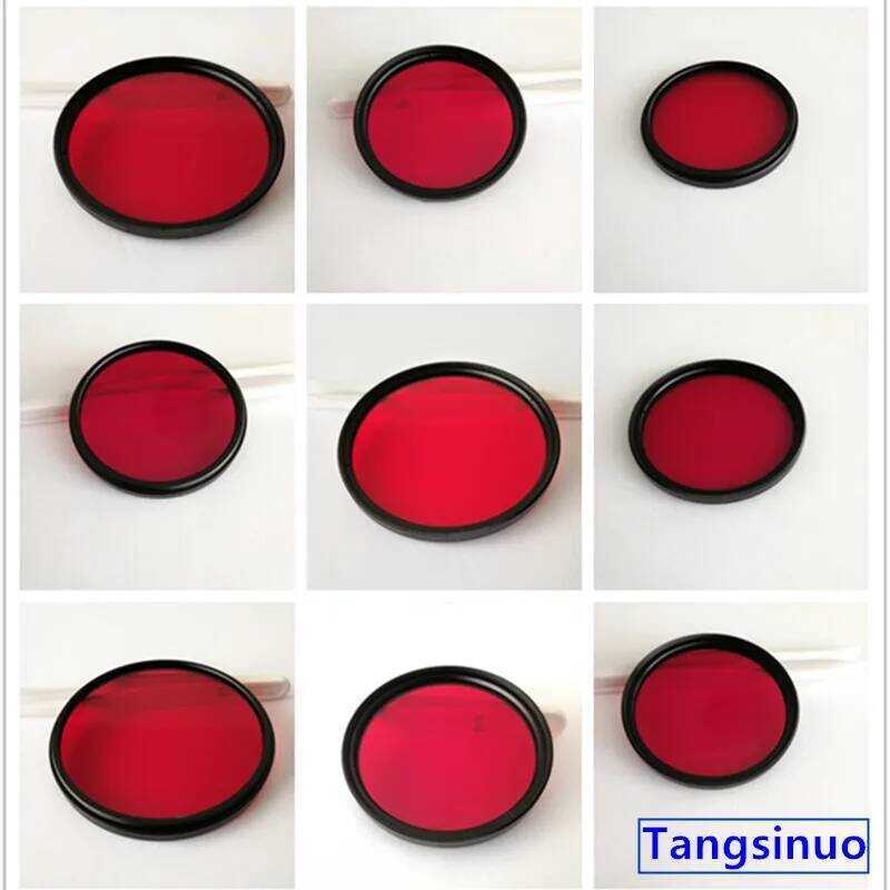 ▥ 610Nm กรอง Longpass แก้วออปติคอลสีแดง Rg610 Hb610สำหรับถ่ายภาพกล้องถ่ายรูปอินฟราเรด