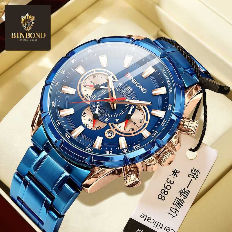NIKE Street Wear Casual Mens Watch Motorcycle Waterproof Luminous Hand Chronograph Multi-pointer